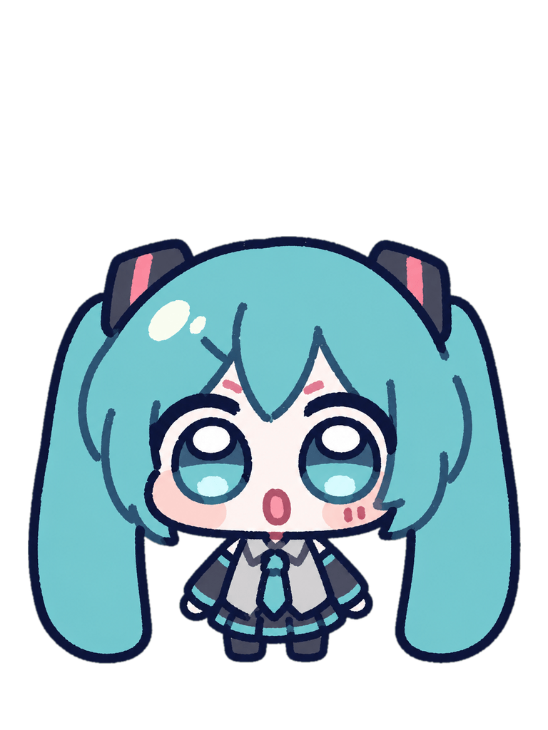 Miku, ready to dress up